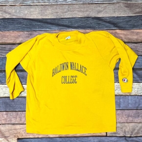 Vintage Kids Boys Baldwin Wallace College Champion 1980s Jersey Shirt - Picture 1 of 6